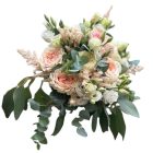 Angol rózsás barack - pasztell menyasszonyi csokor