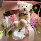 Ballagási kalapos box macis betűzővel - rózsaszín