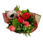 Ballagási vegyes tölcsércsokor lufival