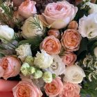 Barack - fehér ballagási csokor