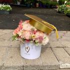 Fehér-arany kalapos ballagási box