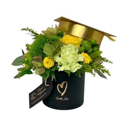 Fekete-arany ballagási box