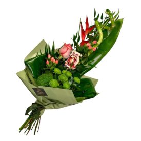 Helikoniás ballagási csokor betűzővel