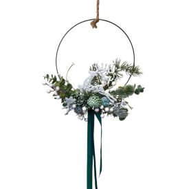 Karácsonyi kopogtató szökkenő szarvassal