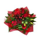 Karácsonyi táskacsokor - piros