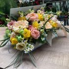 Könyv box - barack, sárga, rózsaszín