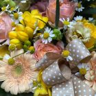 Könyv box - barack, sárga, rózsaszín