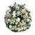 Krém-fehér-pasztellzöld görögkoszorú orchideával – 60 cm