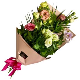 Lizianthus csokor - vegyes színű