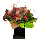 Őszi táskacsokor- mályva, bordó