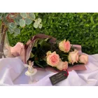 Rózsaszín rózsa csokor 5 szál