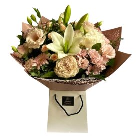 Táskacsokor pasztell színvilágban