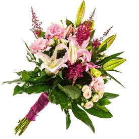 Vegyes liliomos körcsokor