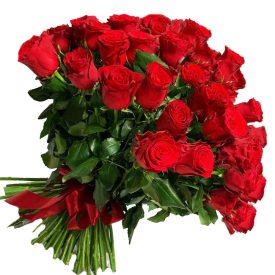 Vörös rózsa csokor 50 szál
